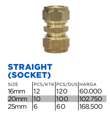 gambar-ONDA STRAIGHT (SOCKET) 16MM